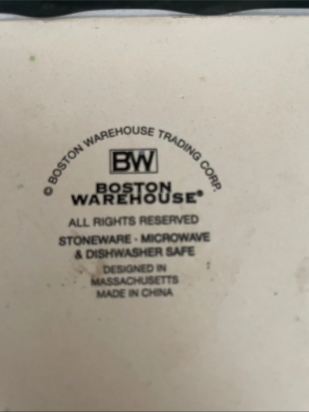 Boston Warehouse White Stoneware Berry Basket - 5”x5”